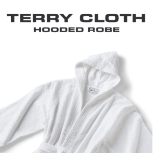 Terry Cloth Hooded Robe