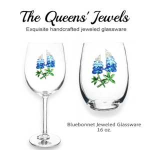 Bluebonnet Jeweled Glassware