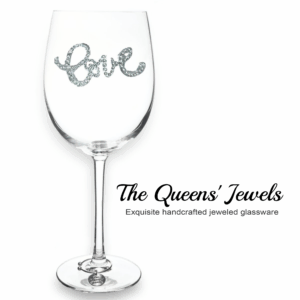 Love Jeweled Glassware Stemmed