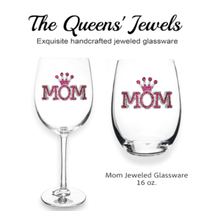Mom Jeweled Glassware