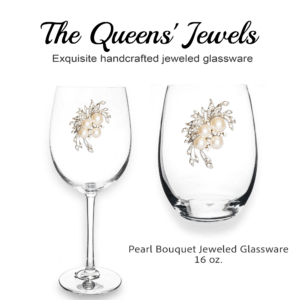 Pearl Bouquet Jeweled Glassware