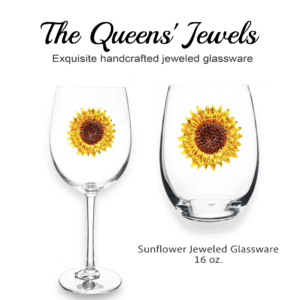 Sunflower Jeweled Glassware