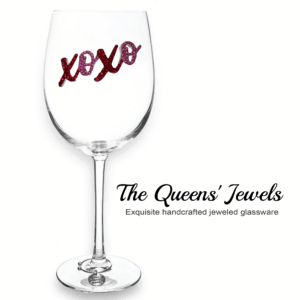 XOXO Jeweled Glassware Stemmed