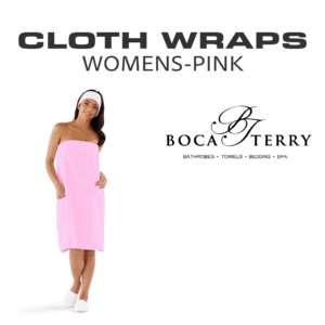 Boca Terry Cloth Wraps Womens Pink