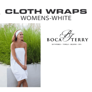 Boca Terry Cloth Wraps Womens White