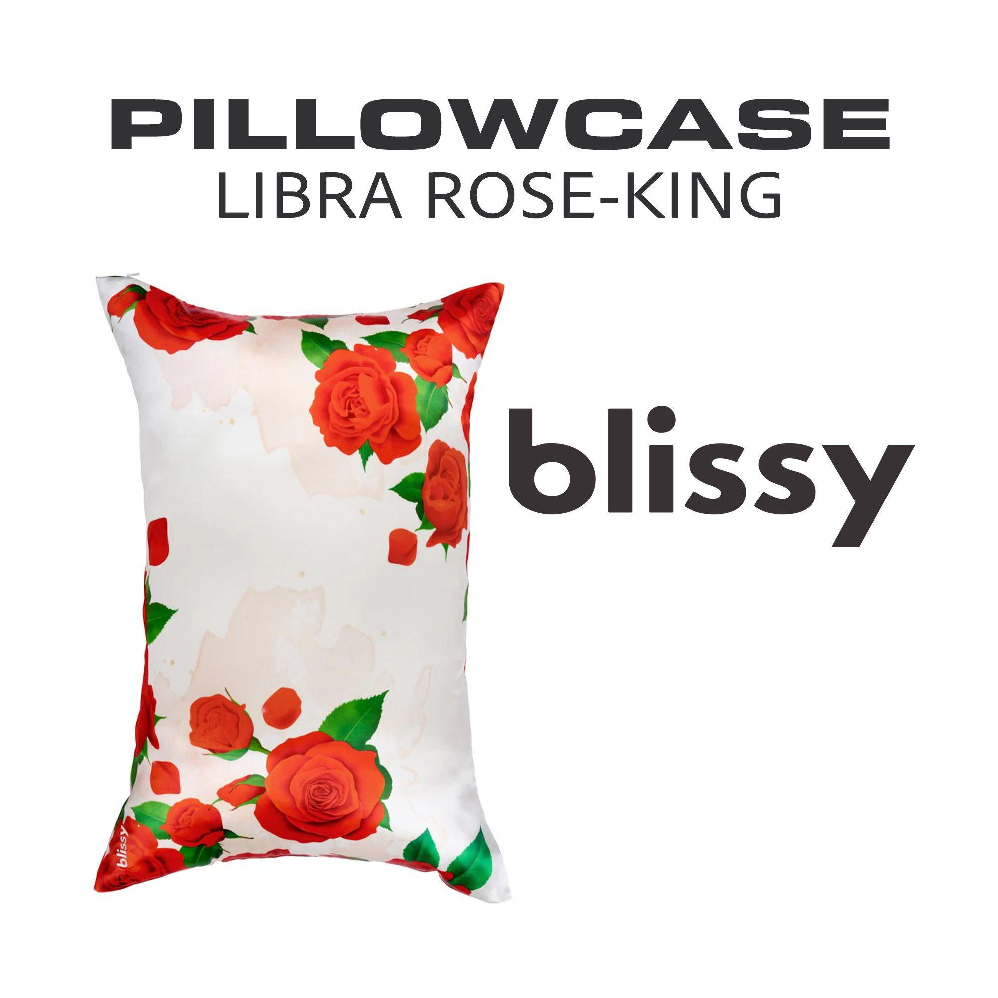Blissy Beauty Silk Pillowcase Libra Rose King