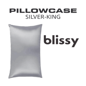 Blissy Beauty Silk Pillowcase Silver King